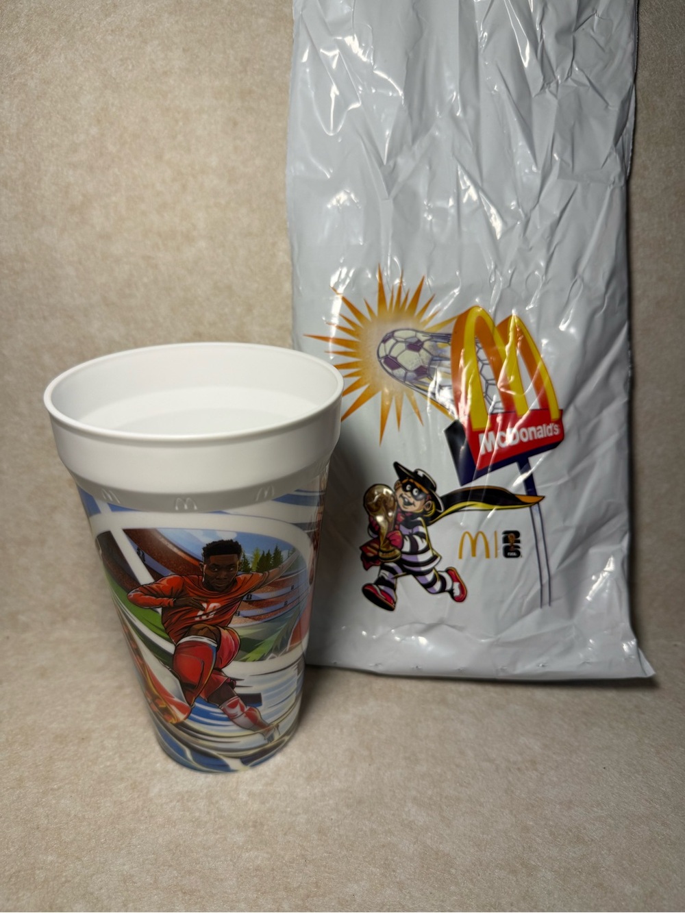 McDonald's FIFA World Cup 2026 Alphonso Davies Collectible Soccer Cup New NWT